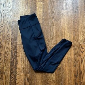 Athleta Contender Navy Leggings small tall